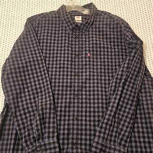 Levi Long Sleeved Checkered Shirt XXL